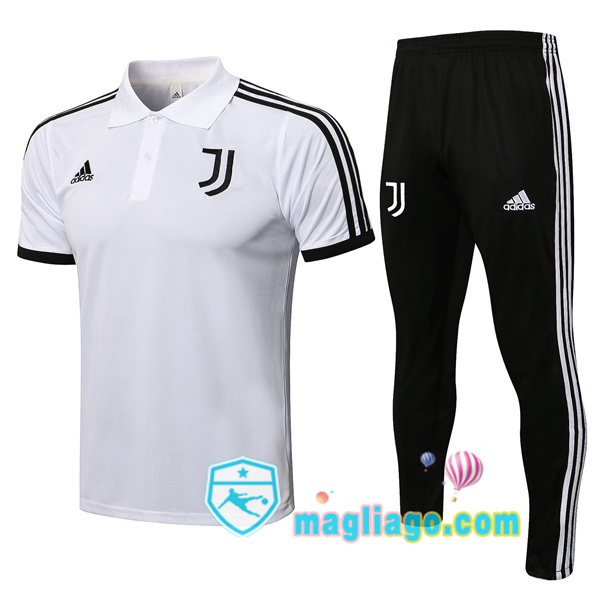 Magliago - Passione Maglie Thai Affidabili Basso Costo Online Shop | Juventus Polo Maglia Uomo + Pantaloni Bianco 2021/2022