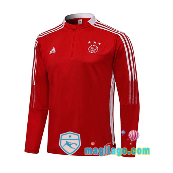 Magliago - Passione Maglie Thai Affidabili Basso Costo Online Shop | Felpe Allenamento AFC Ajax Rosso 2021/2022
