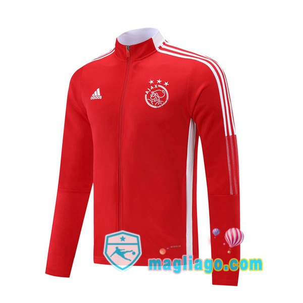Magliago - Passione Maglie Thai Affidabili Basso Costo Online Shop | Giacca Calcio AFC Ajax Rosso 2021/2022