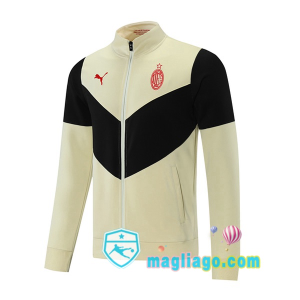 Magliago - Passione Maglie Thai Affidabili Basso Costo Online Shop | Giacca Calcio AC Milan Giallo Nero 2021/2022