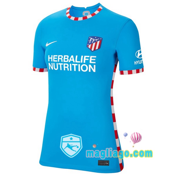 Magliago - Passione Maglie Thai Affidabili Basso Costo Online Shop | Maglia Atletico Madrid Donna Terza 2021/2022